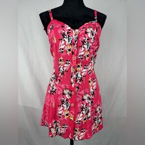 NWT Torrid Pink Floral Linen Blouse